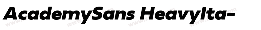 AcademySans HeavyIta字体转换 AcademySans HeavyIta字体转换